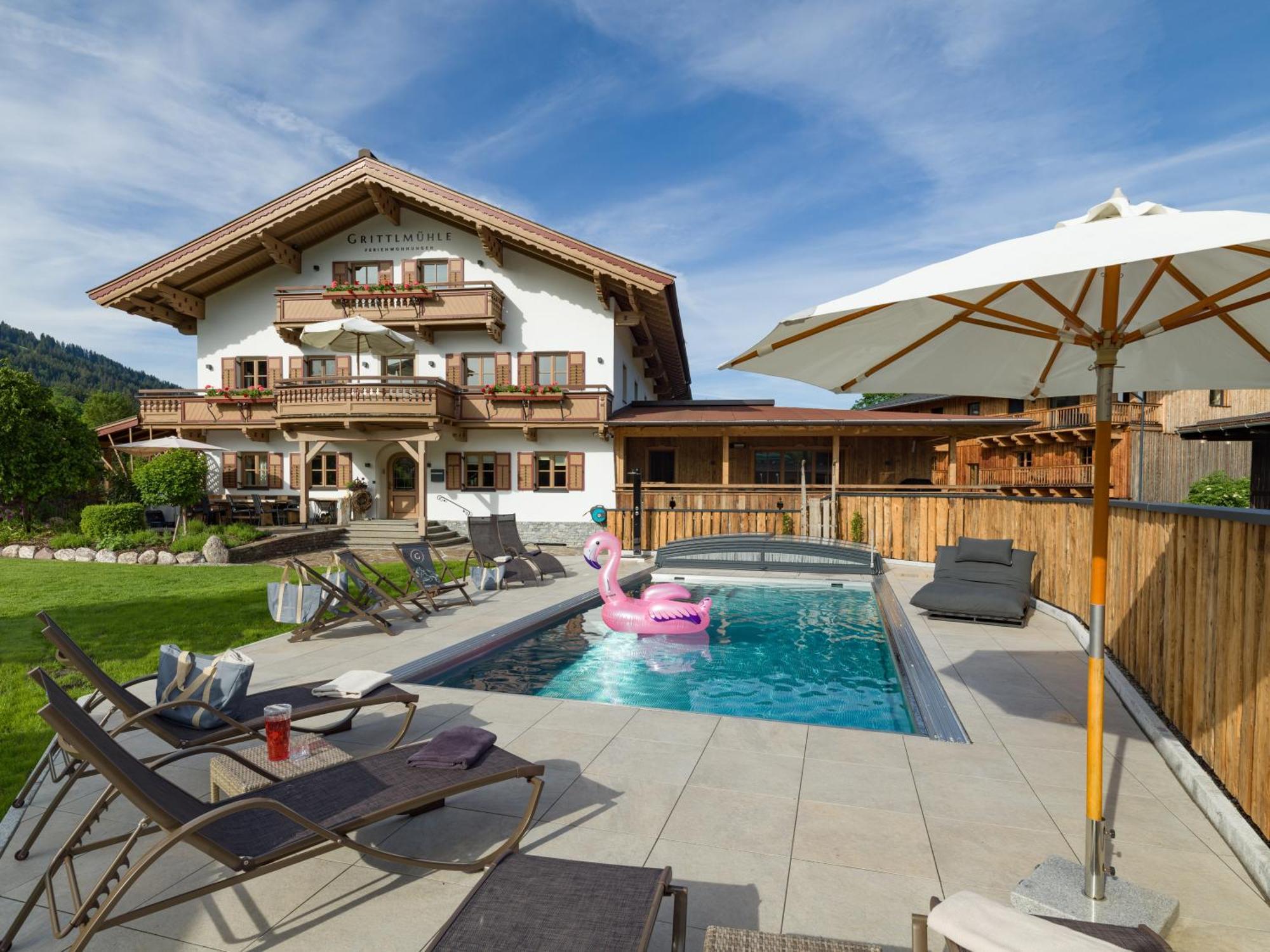 Grittlmuehle Chalet Ferienwohnungen Brixen im Thale Bagian luar foto